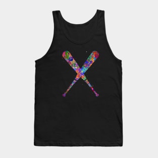 Baseball bat watercolor Tank Top